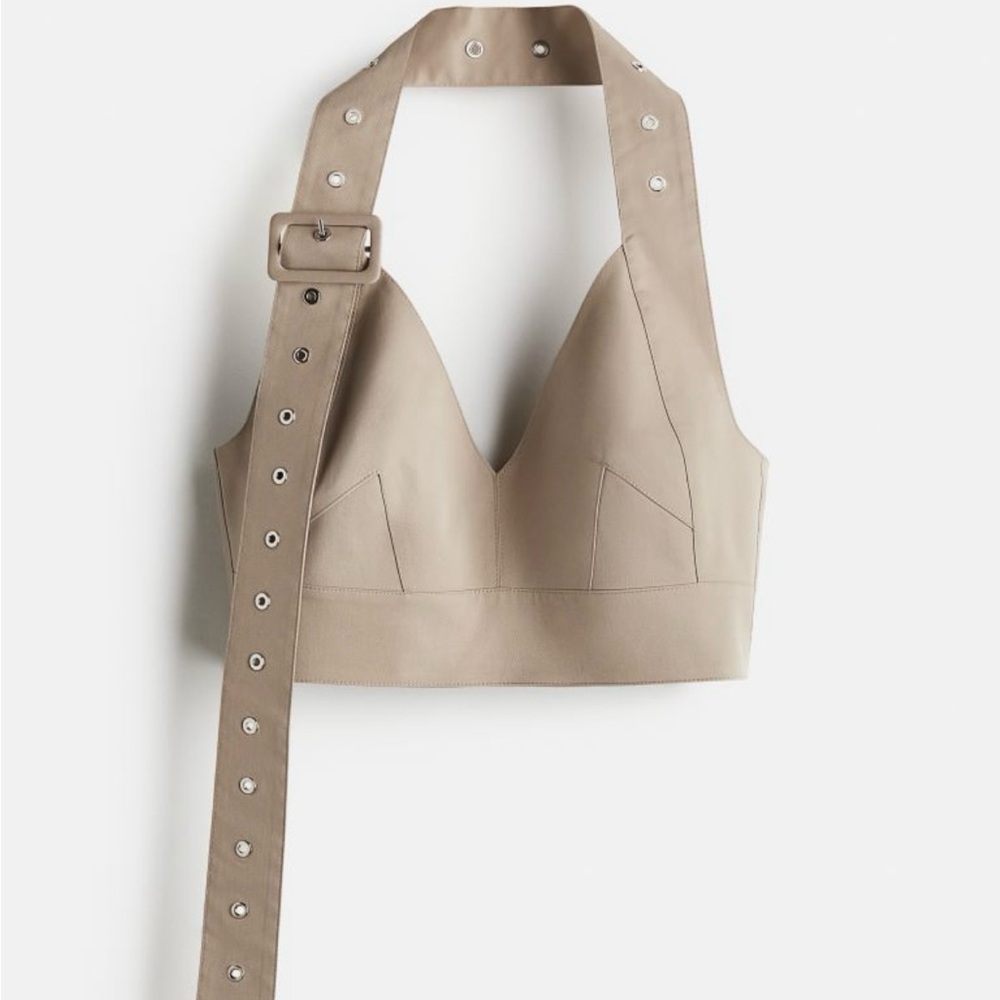 Rokh x H&M twill bra top size Med NWT